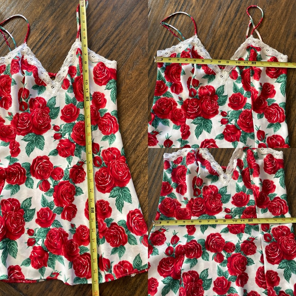 Vintage Victoria’s Secret Floral Corset Back Slip Dress - Picture 7 of 8